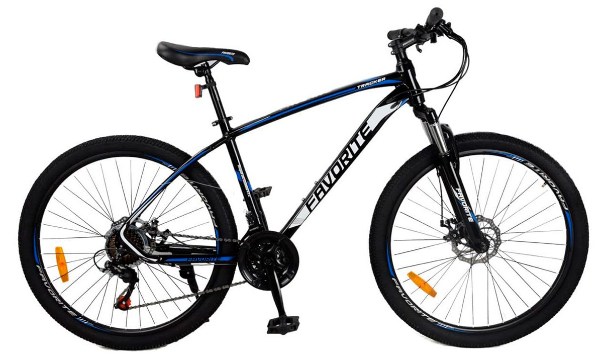 Фотография Велосипед Favorite Tracker 26" 2021, размер М, Черно-синий